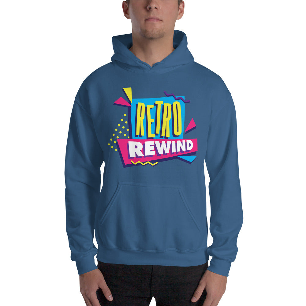 Retro Rewind 80s Logo Premium Hoodie